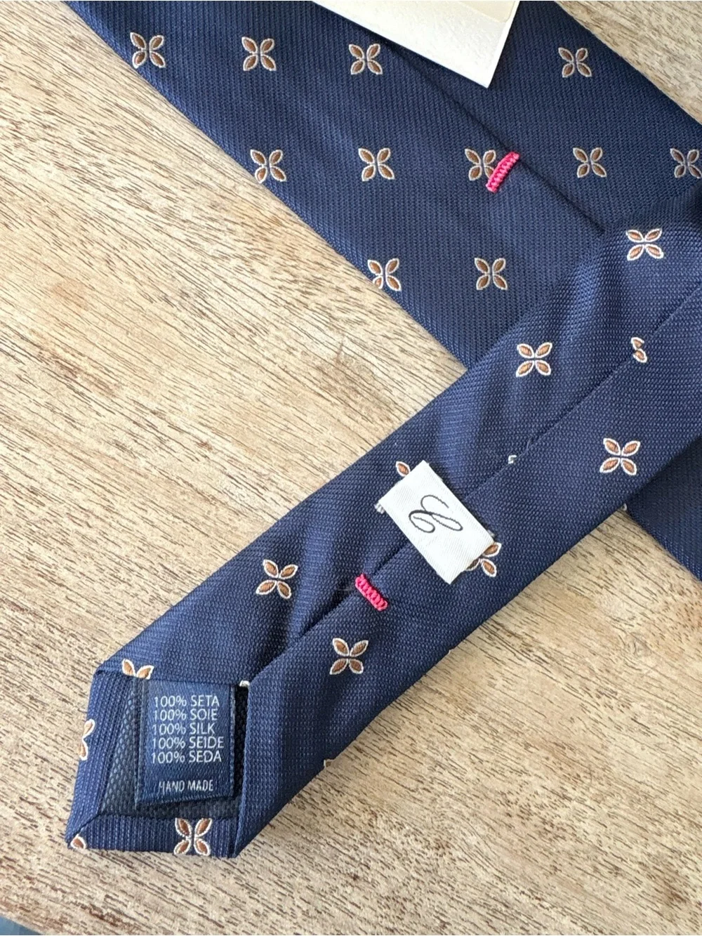 Camicissima Navy Patterned Silk Tie